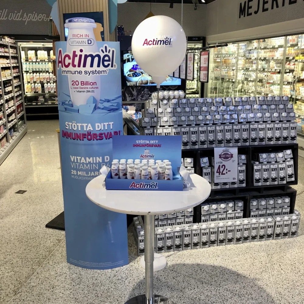 butiksdemo för actimel